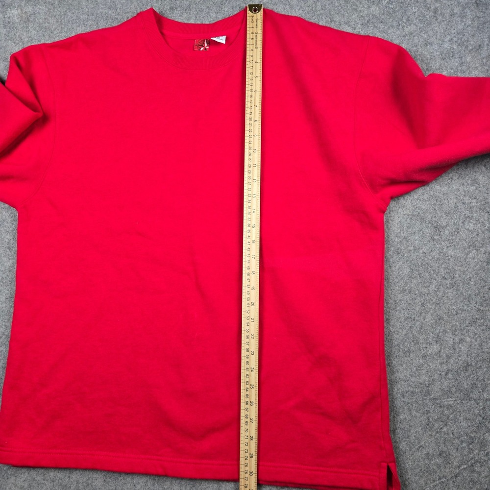 Vintage Marlboro Crewneck Sweatshirt Mens XL Red Blank Heavyweight 90s Y2K - Picture 12 of 14
